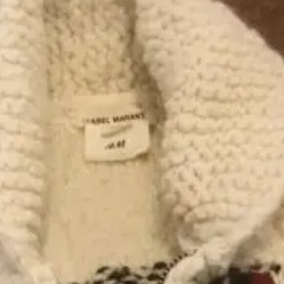 RARE! Isabel Marant pour H&M Native zip-up wool knit cardigan - Picture 3 of 8